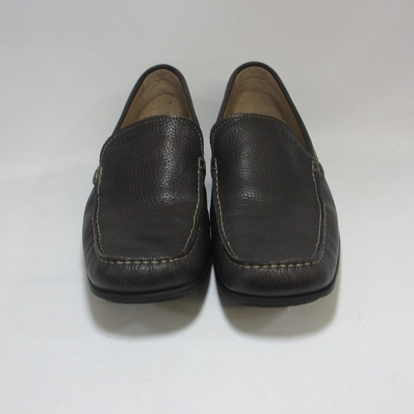 Ecco Driving Loafer Brown Pebbled Leather Moc Toe main image 7